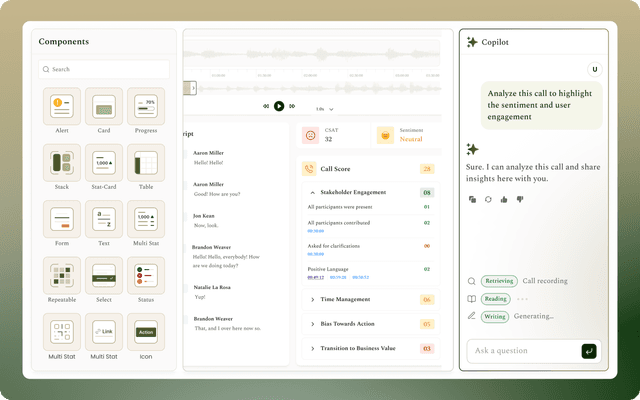 Drag & Drop Application Builder