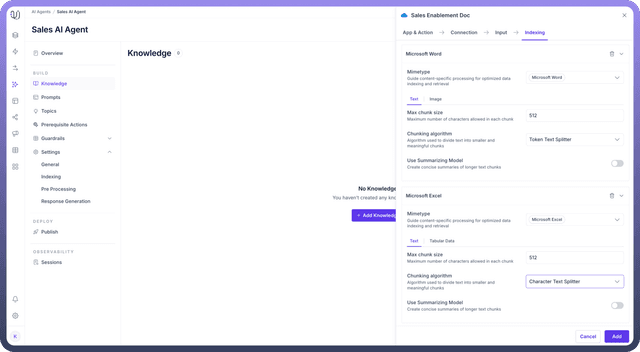 Knowledge Ingestion - UnifyApps