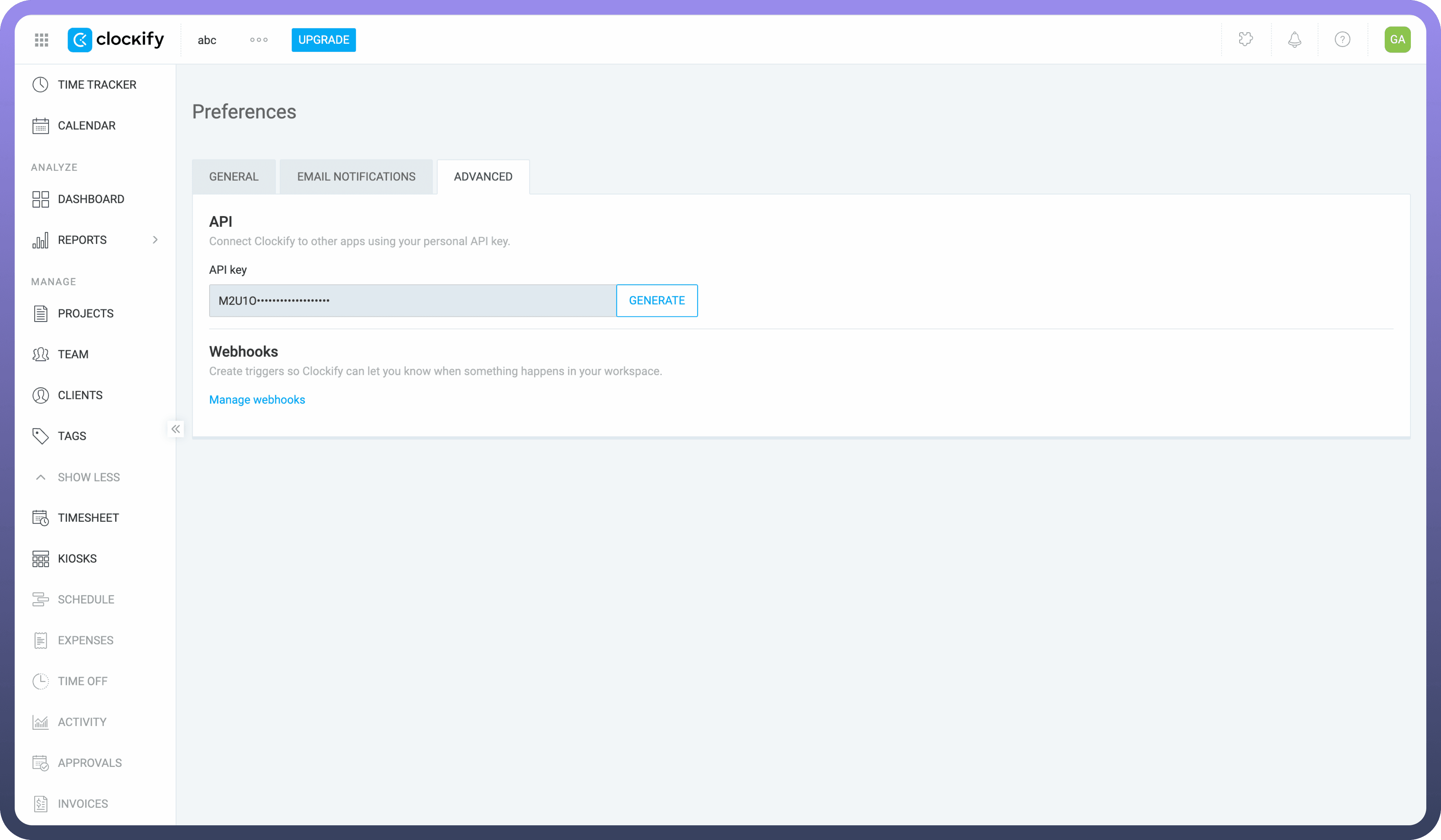Clockify - UnifyApps